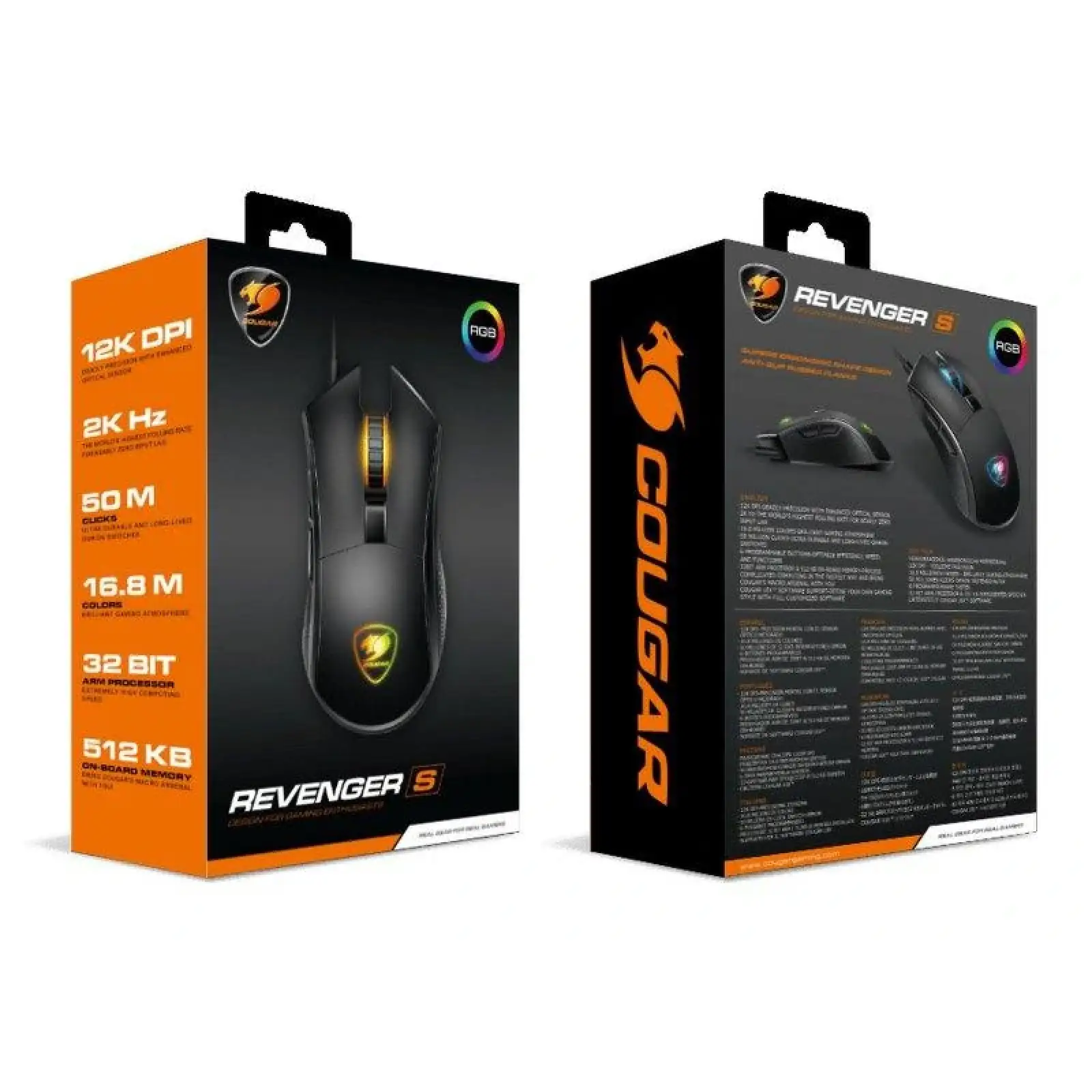 Миша Cougar Revenger S Black USB UA