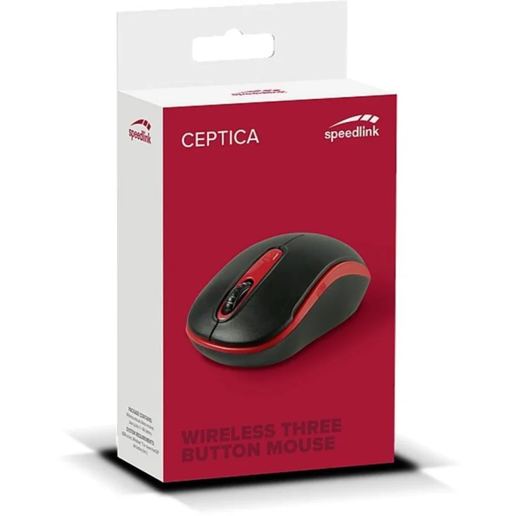 Миша бездротова Speed-Link Ceptica Black/Red (SL-630013-BKRD) UA