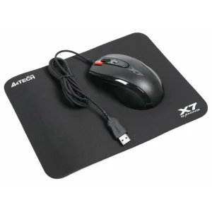 Мышь A4Tech X-710BK Black USB + коврик A4Tech X7-200MP, X-7120 UA