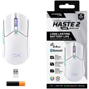 Миша бездротова HyperX Pulsefire Haste 2 Core Wireless White (8R2E7AA) UA