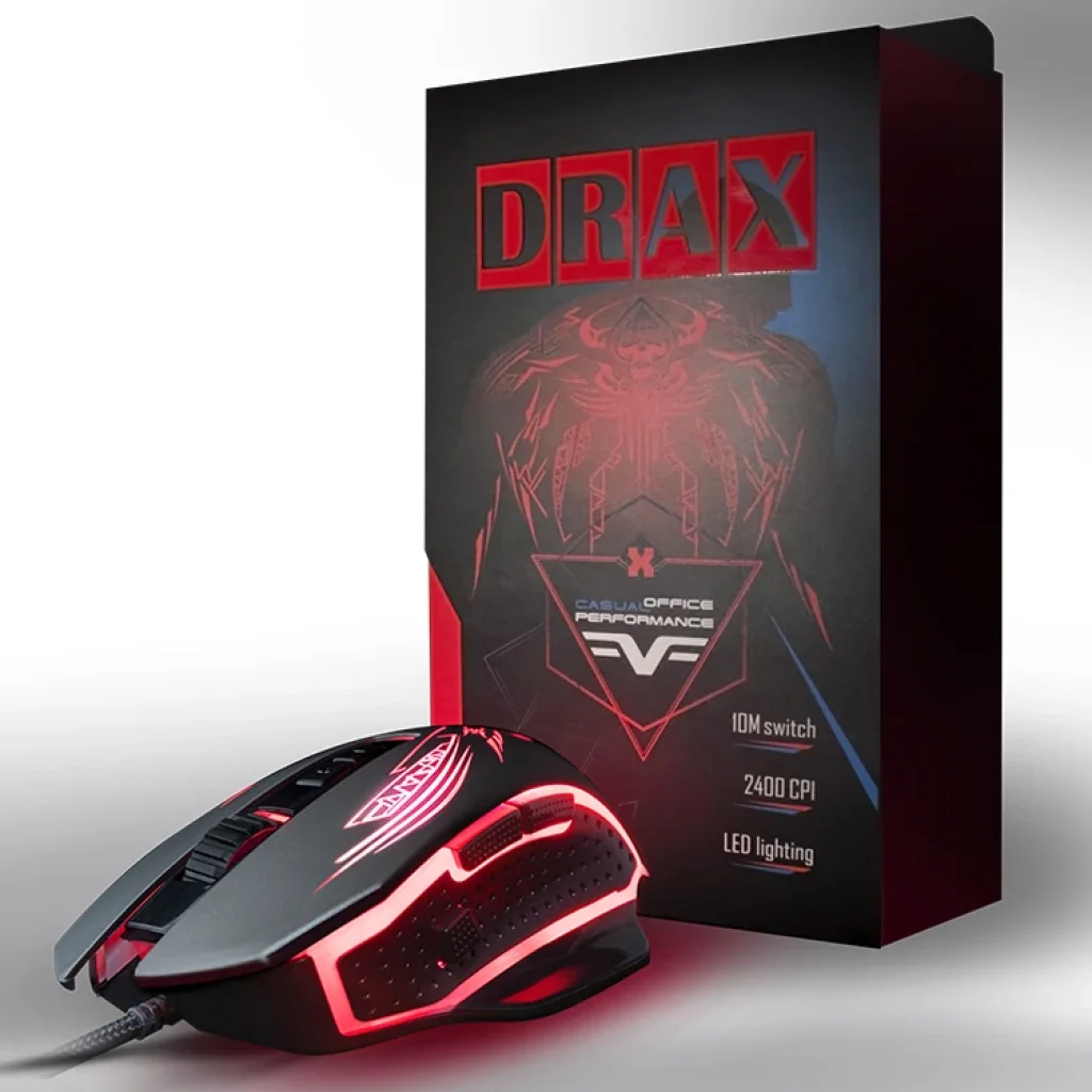 Игровая мышь Frime Drax Black, USB (FMC1850) UA