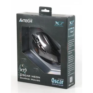 Мышь A4Tech X77 Oscar Neon Black USB, X77 (Black) UA