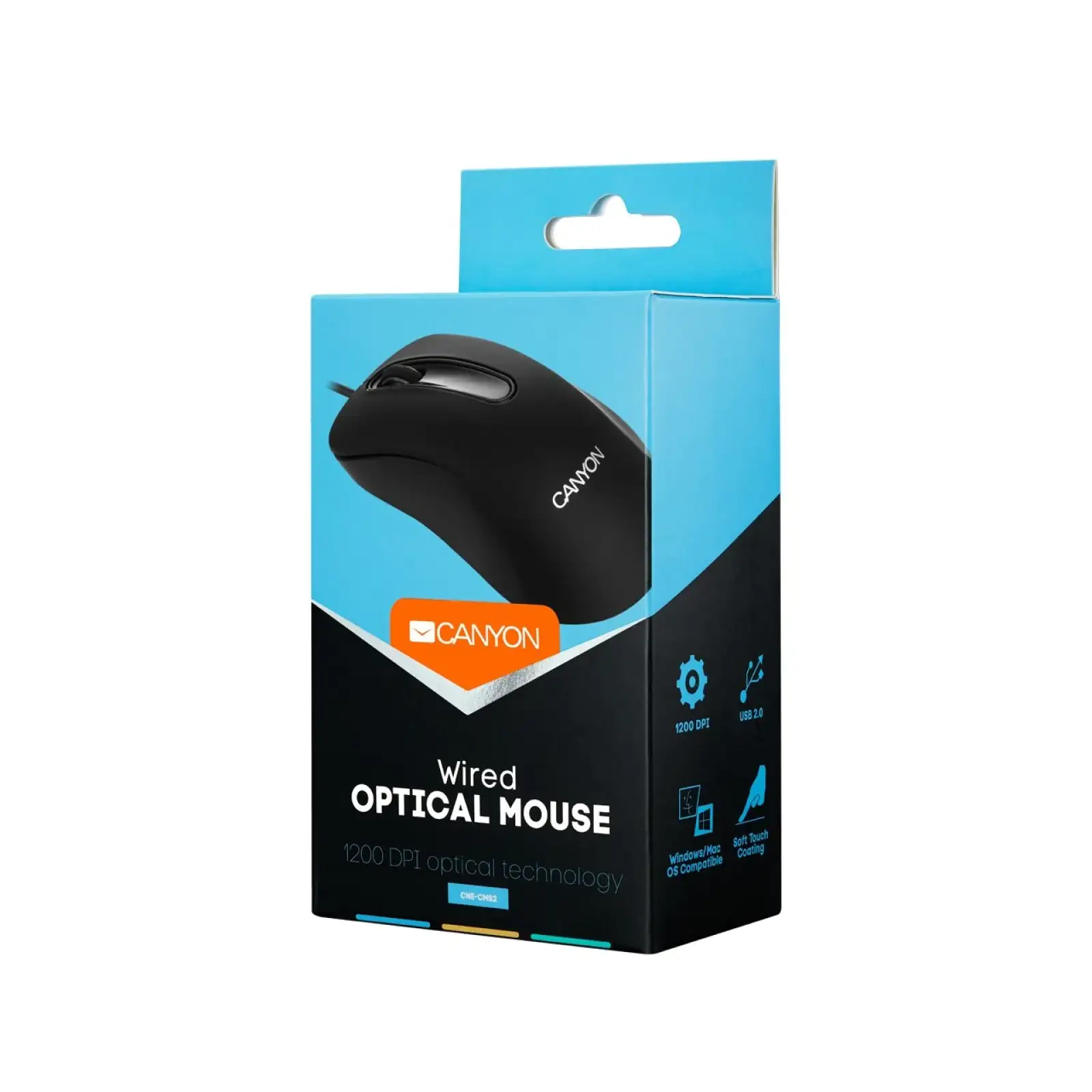 Мышь Canyon CNE-CMS2 Black USB UA