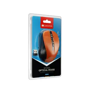 Миша бездротова Canyon CNE-CMSW1O Orange USB UA