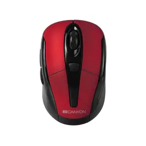 Мышь беспроводная Canyon CNR-MSOW06R Black/Red USB UA