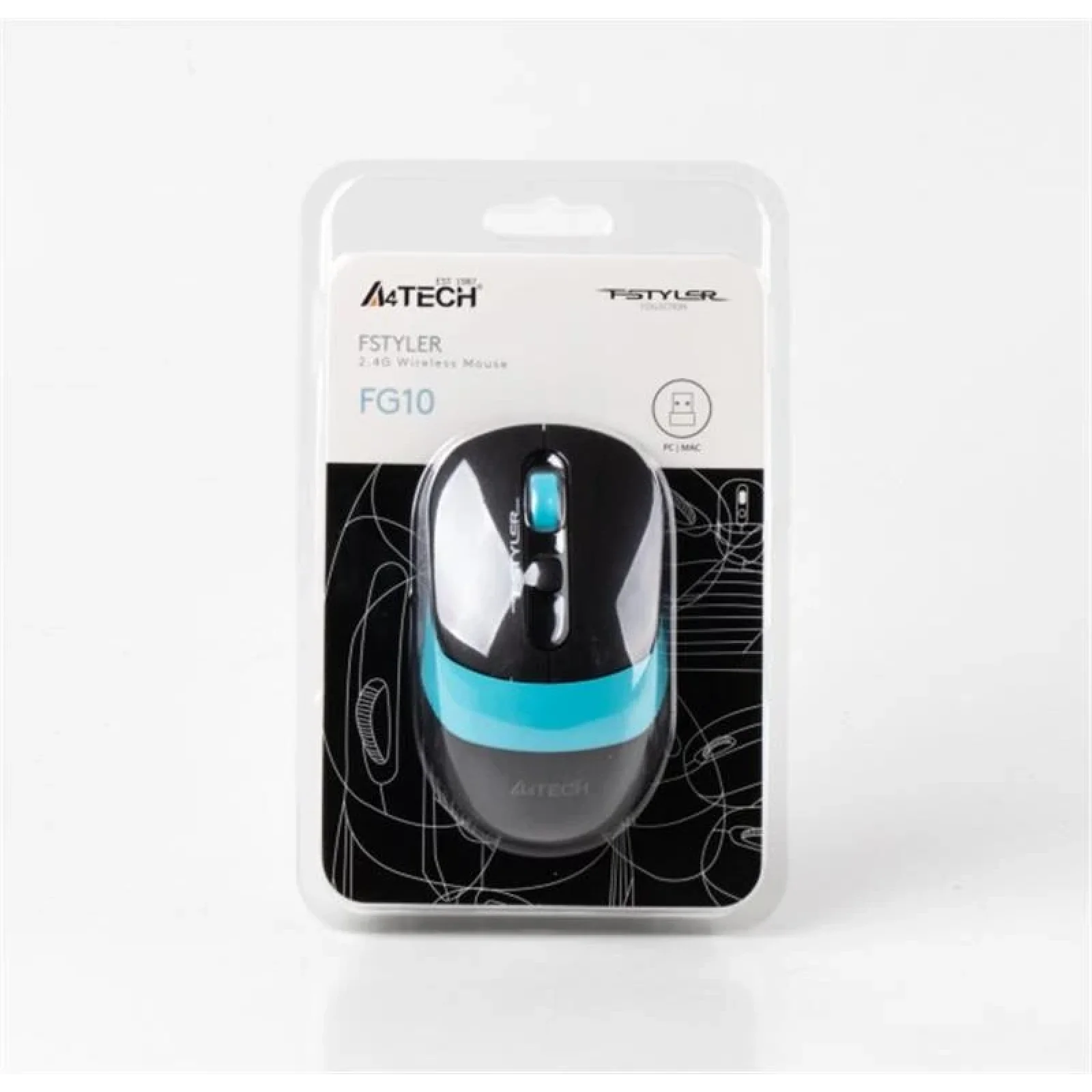 Миша бездротова A4Tech FG10 Black/Blue USB, FG10 (Blue) UA