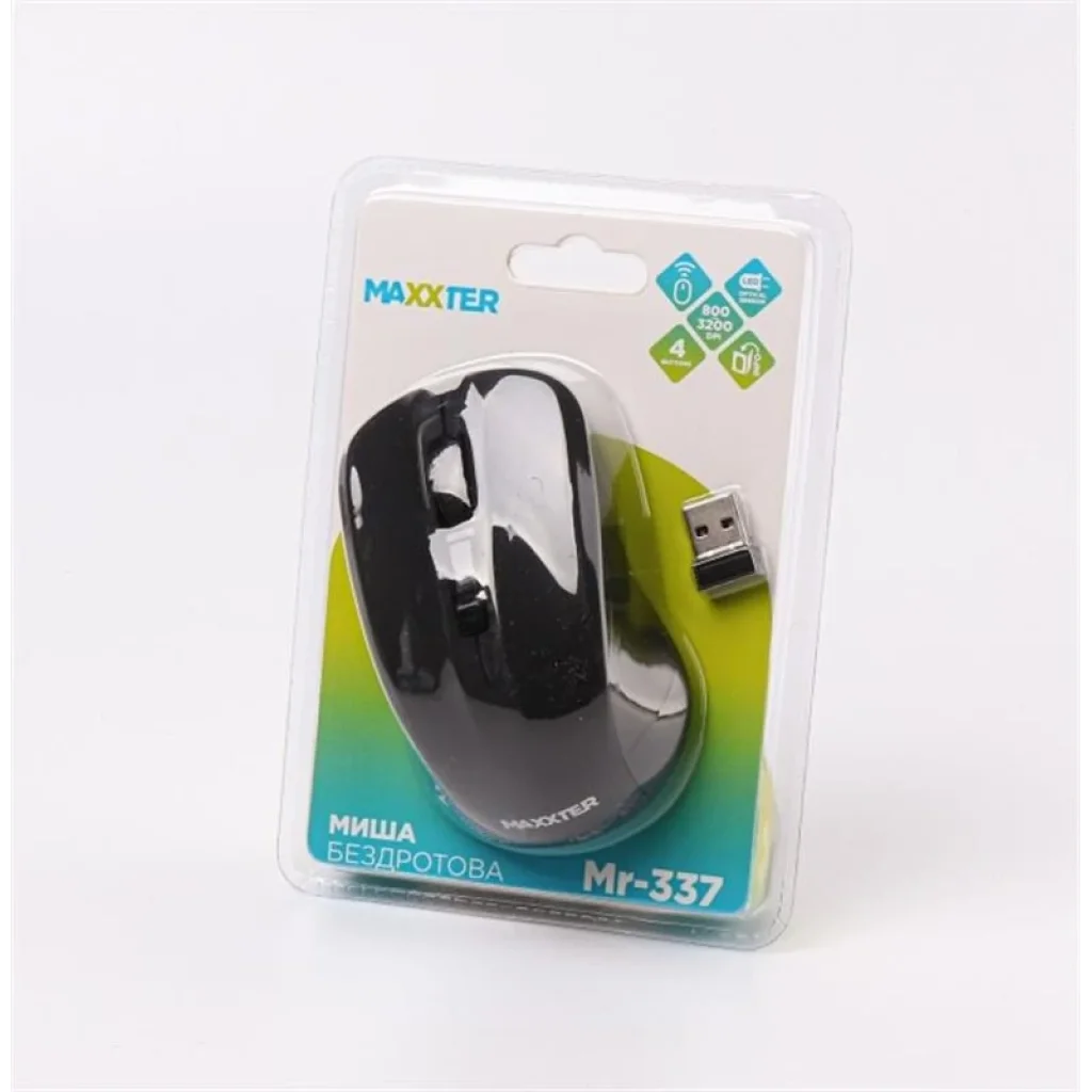 Мышь беспроводная Maxxter Mr-337 Black UA