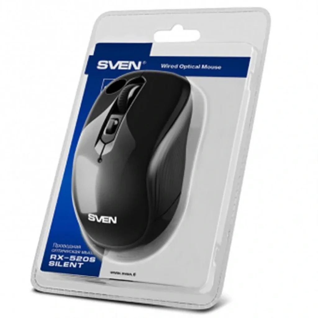 Миша Sven RX-520S Black USB, 00530090 UA
