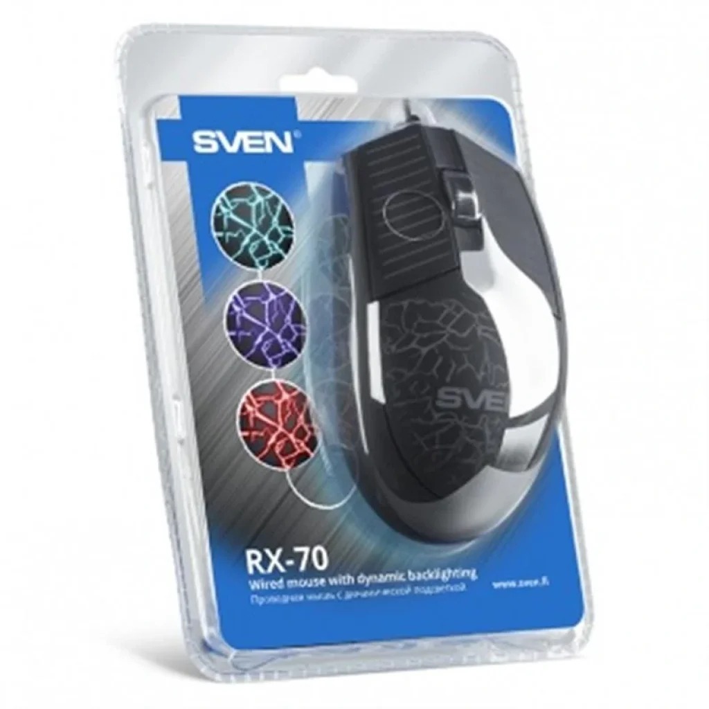 Миша Sven RX-70 Black USB, 00530093 UA