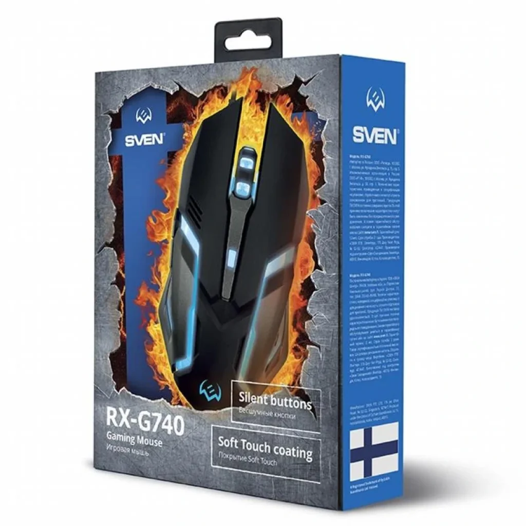 Миша Sven RX-G740 Black USB, 00530095 UA