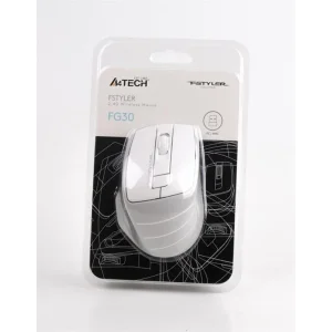 Миша бездротова A4Tech FG30 Grey/White USB, FG30 (Grey+White) UA