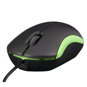 Мышь Frime FM-010 Black/Green USB, FM-010BG UA