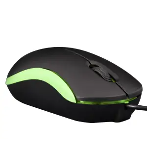 Мышь Frime FM-010 Black/Green USB, FM-010BG UA
