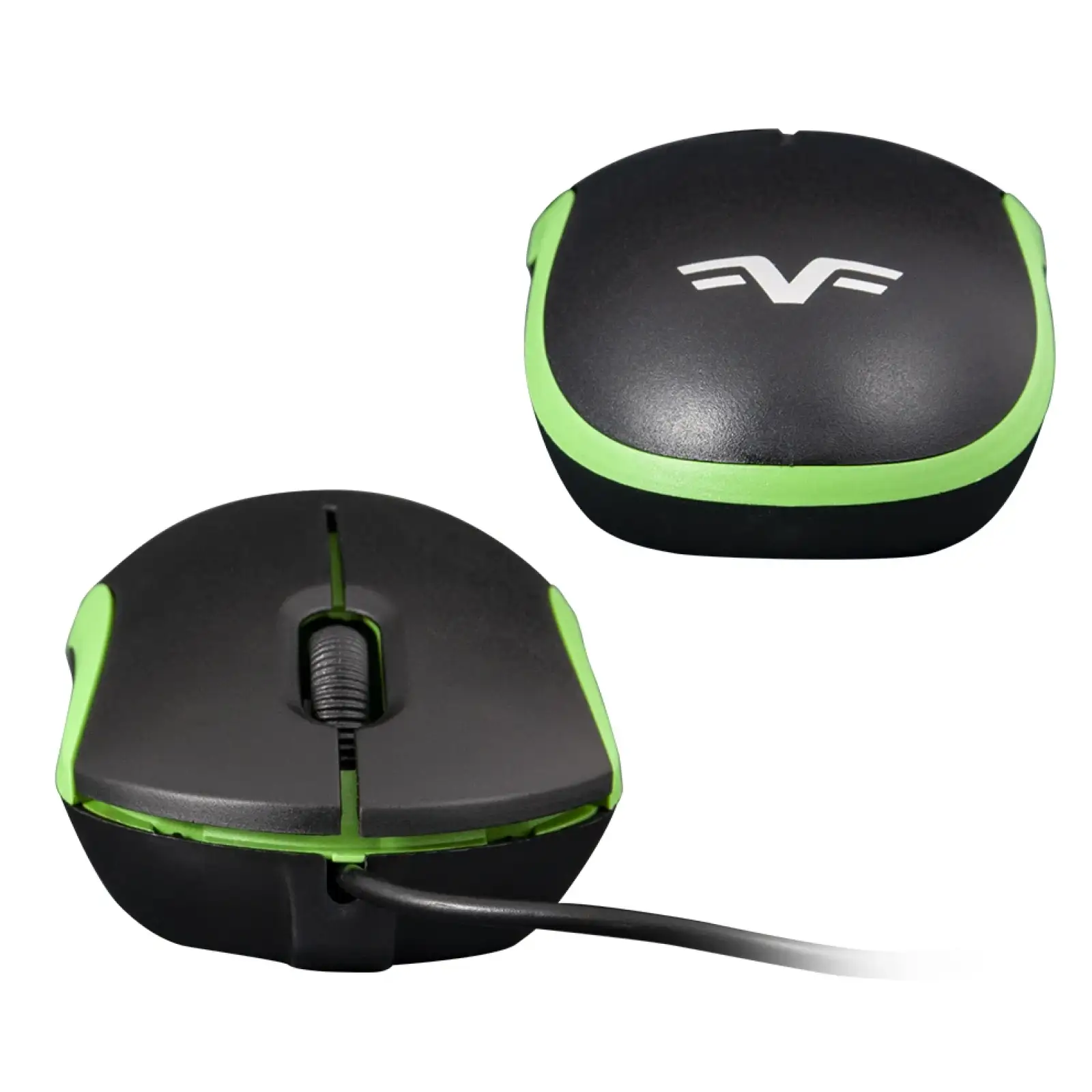 Мышь Frime FM-010 Black/Green USB, FM-010BG UA