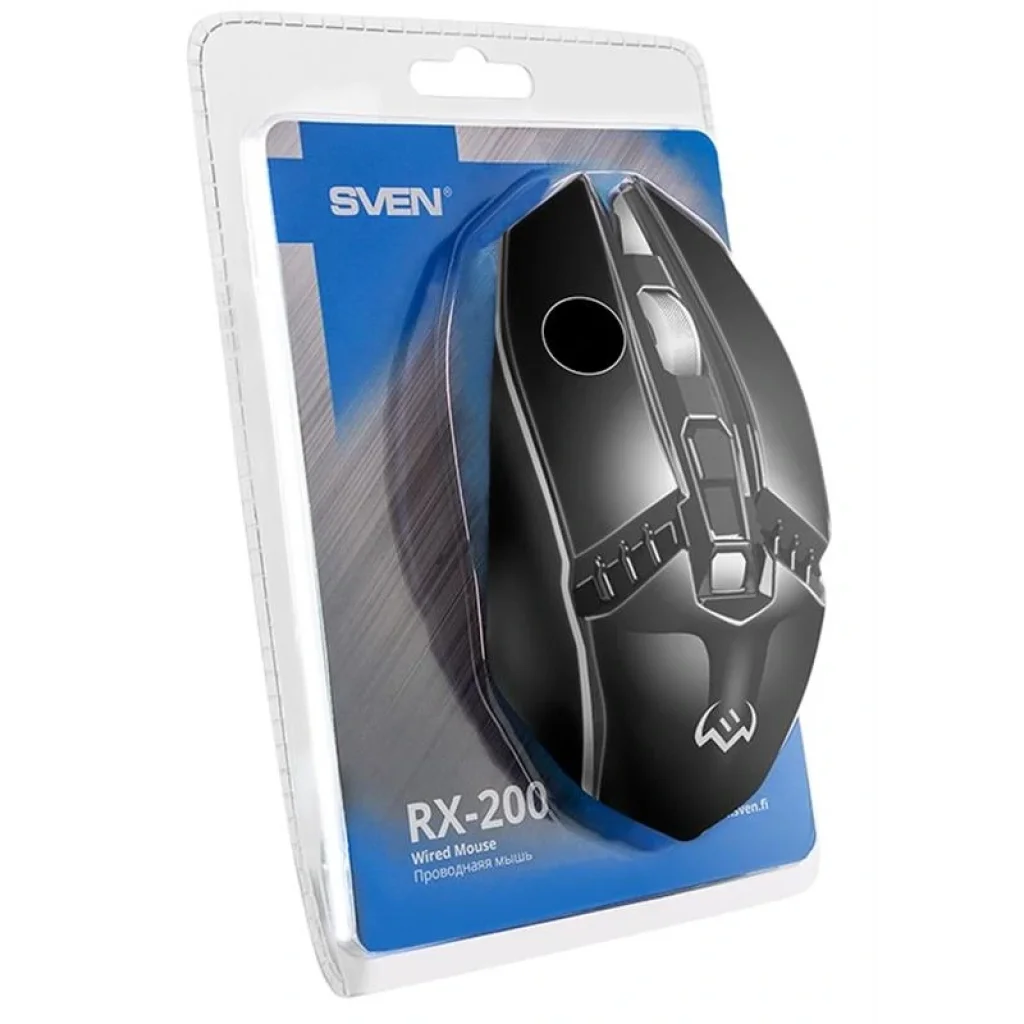Миша Sven RX-200 Black USB, 00530096 UA