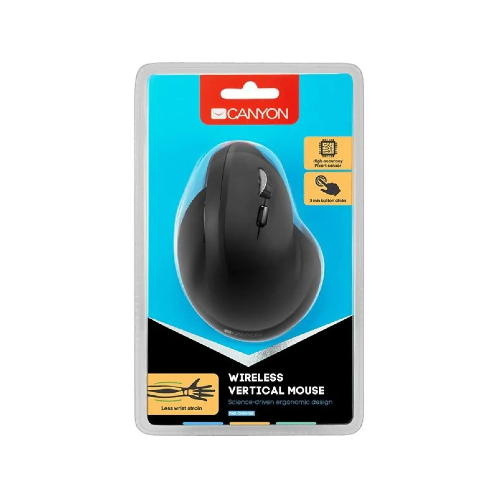 Мышь беспроводная Canyon CNS-CMSW16B Black USB UA