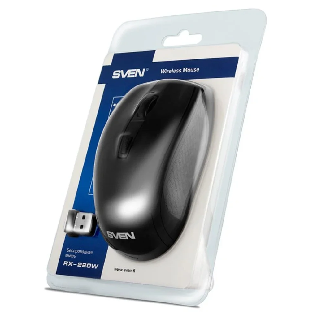 Миша бездротова Sven RX-220W Black USB, 00530097 UA
