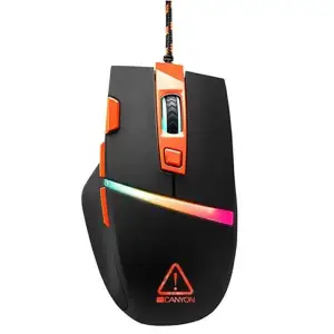 Мышь Canyon Sulaco CND-SGM04RGB Black/Orange USB UA