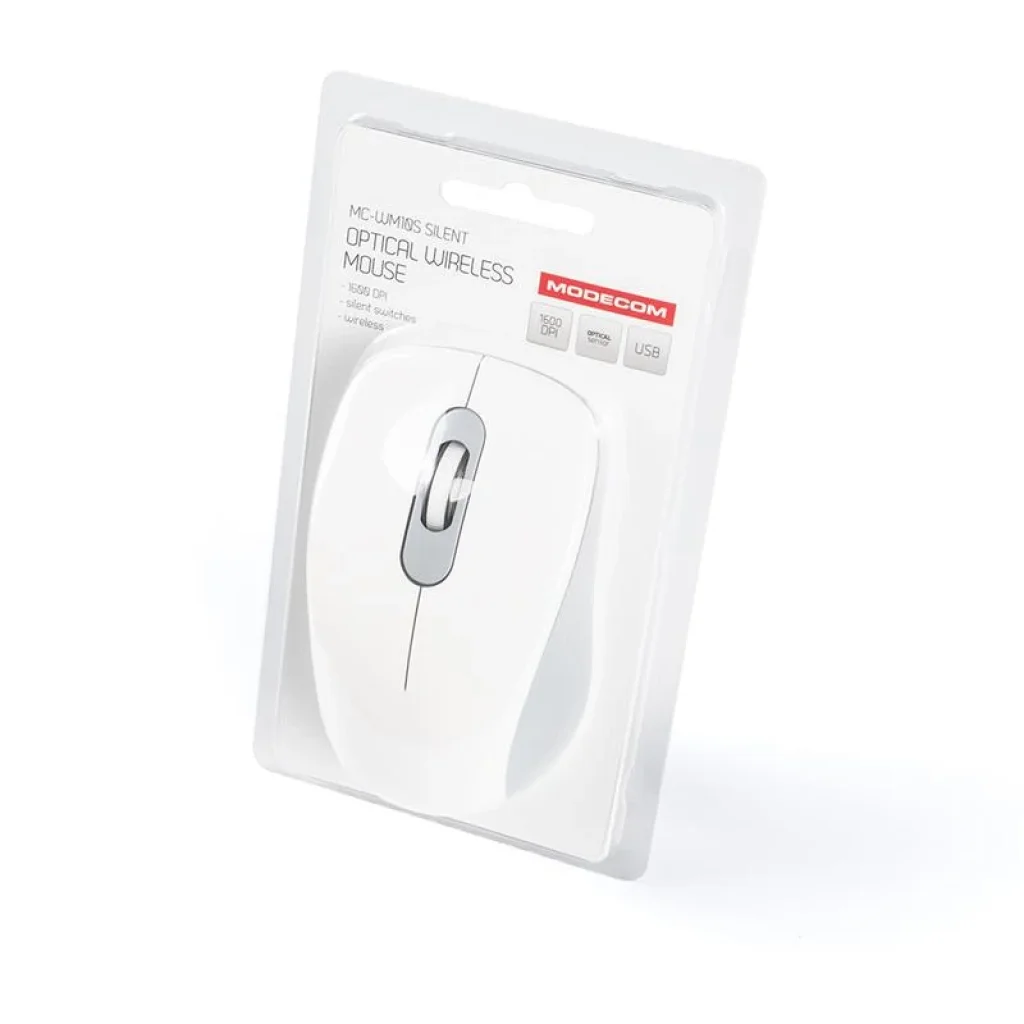 Миша бездротова Modecom MC-WM10S (M-MC-WM10S-200) USB White UA