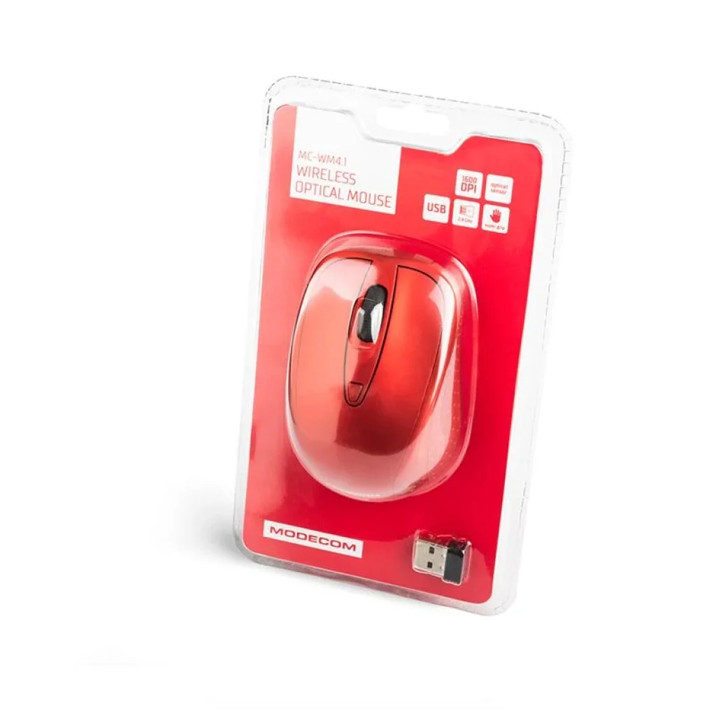 Мышь беспроводная Modecom MC-WM4.1 (M-MC-0WM4.1-500) USB Red UA