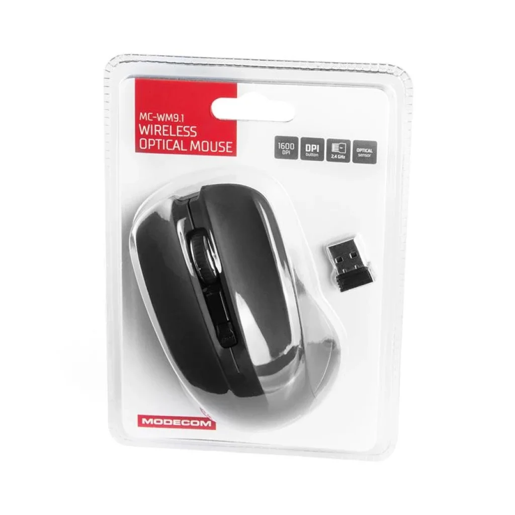 Миша бездротова Modecom MC-WM9.1 (M-MC-0WM9.1-100) Black USB UA