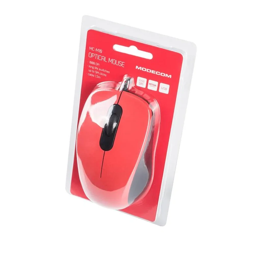 Мышь Modecom MC-M10 (M-MC-0M10-500) Red USB UA