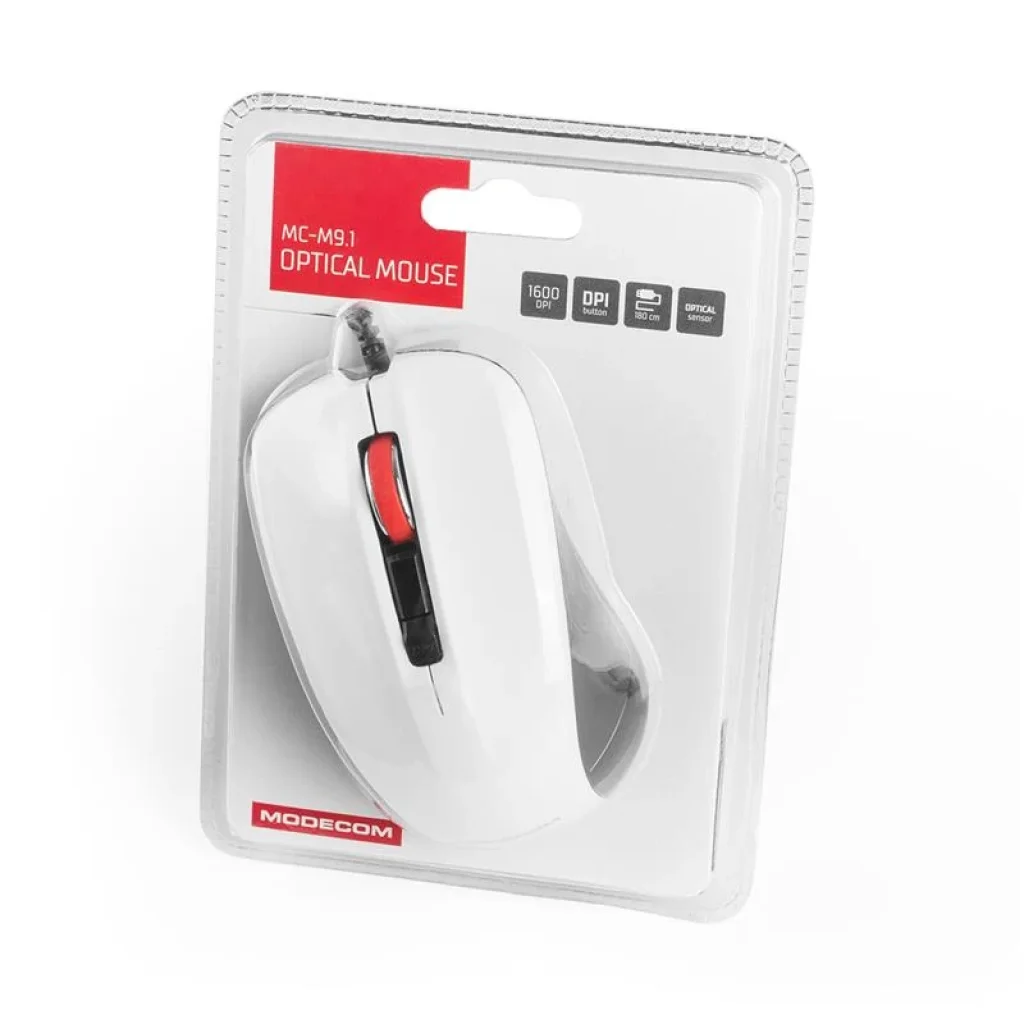 Миша Modecom MC-M9.1 (M-MC-00M9.1-200) Black/White USB UA