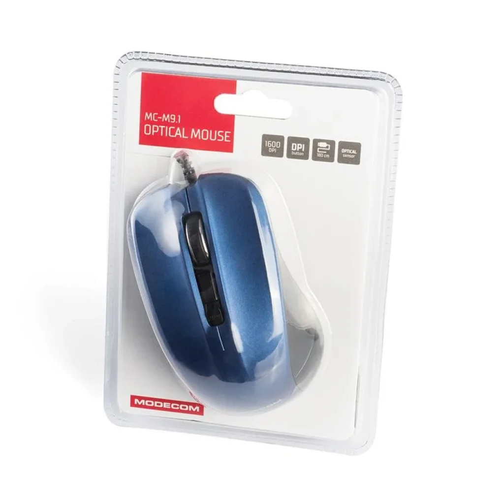 Миша Modecom MC-M9.1 (M-MC-00M9.1-140) Black/Blue USB UA