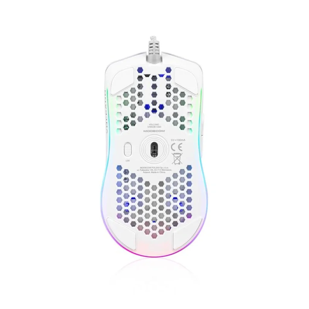 Мышь Modecom Volcano Shinobi 3360 (M-MC-SHINOBI-3360-200) White USB UA