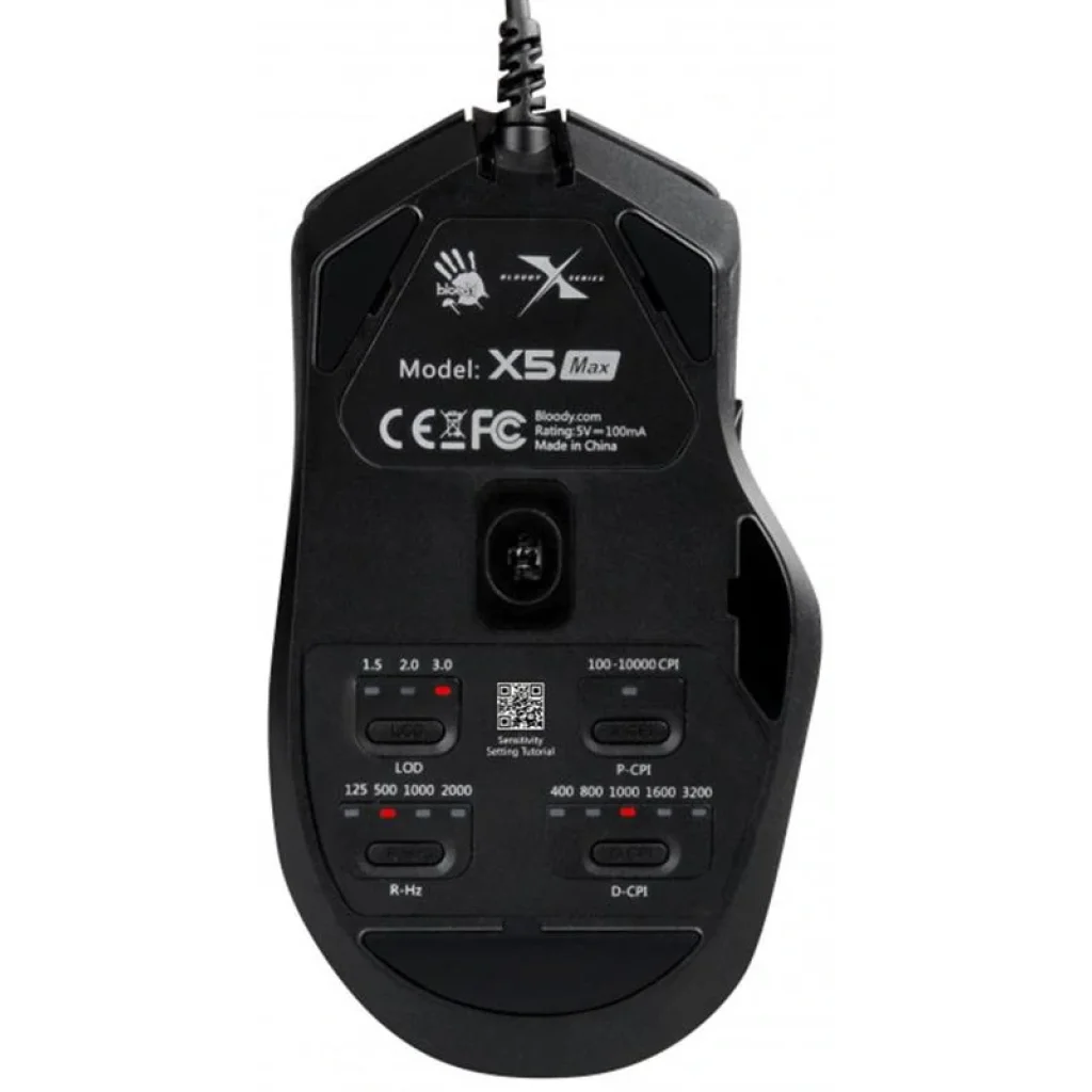 Миша A4Tech Bloody X5 Max Black, X5 Max Bloody UA