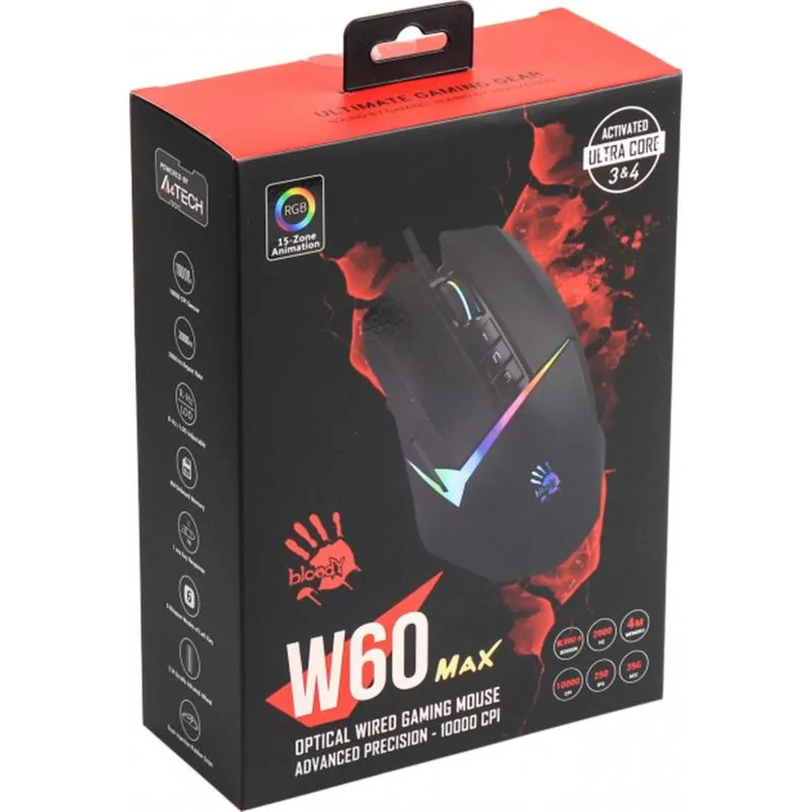Миша A4Tech Bloody W60 Max Stone Black, W60 Max Bloody (Stone black) UA