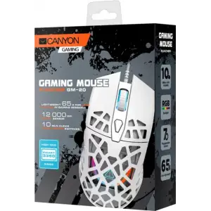 Миша Canyon Puncher CND-SGM20W White USB UA