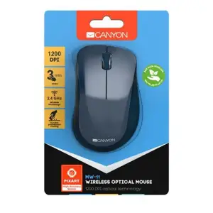 Мышь беспроводная Canyon CNE-CMSW11BL Blue USB UA