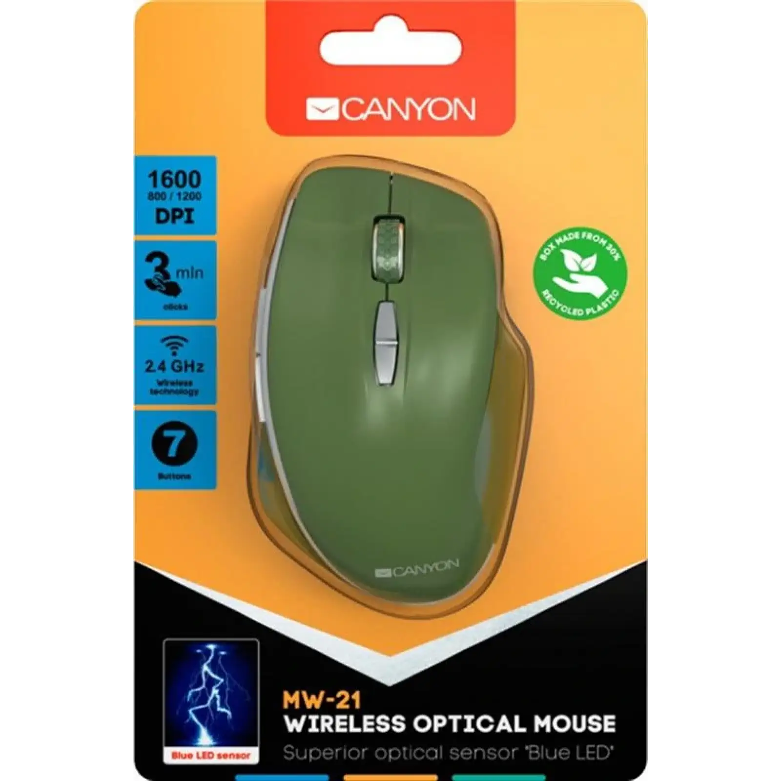 Мышь беспроводная Canyon CNS-CMSW21SM Special Military USB UA