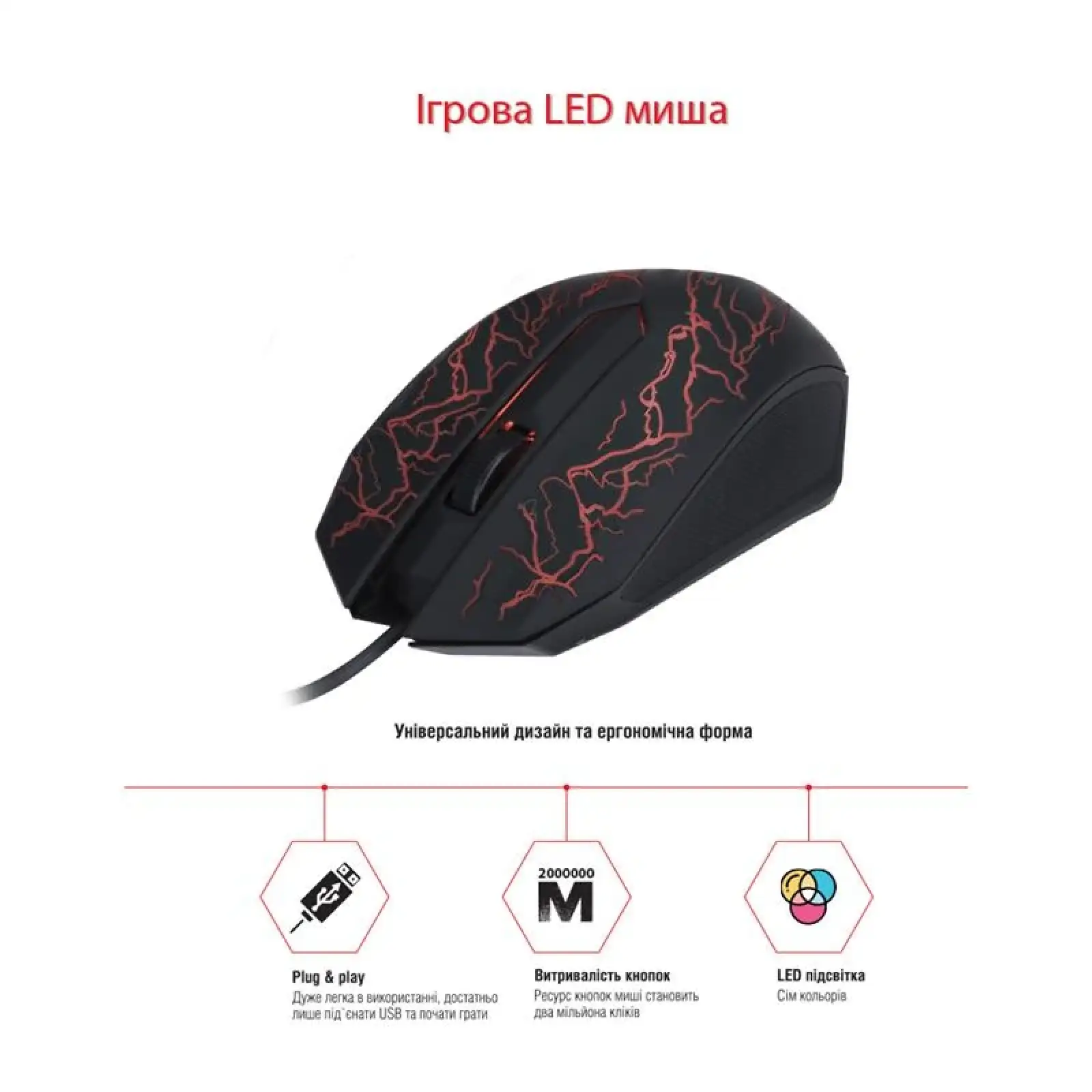 Мышь Piko FX32 (1283126489549) Black USB UA