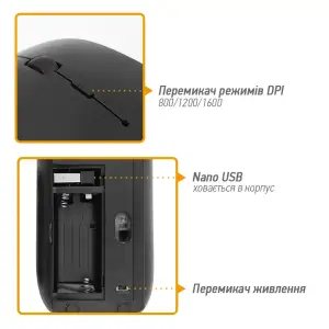 Миша бездротова Piko MSX-016 (1283126467127) Black USB UA