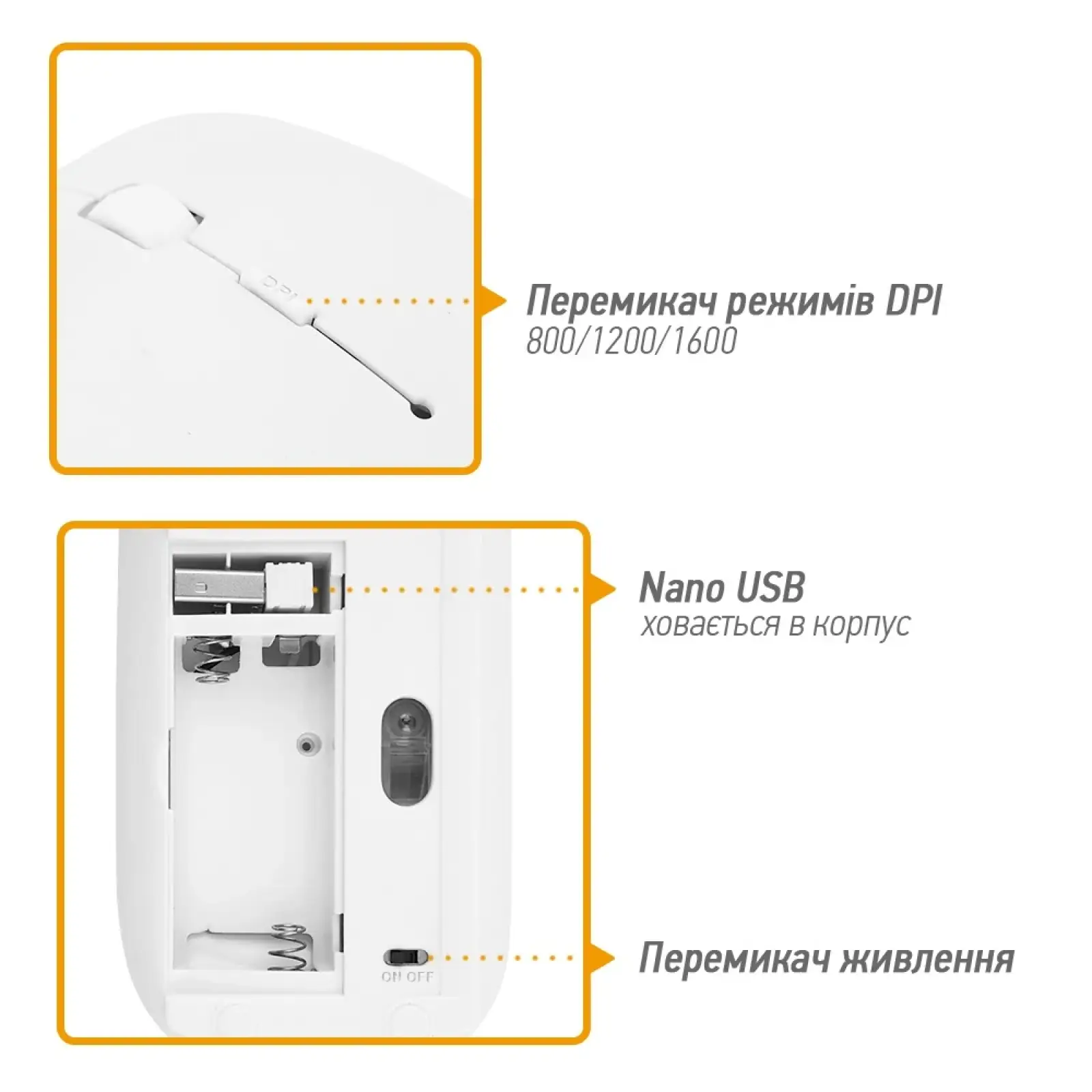Миша бездротова Piko MSX-016 (1283126467110) White USB UA