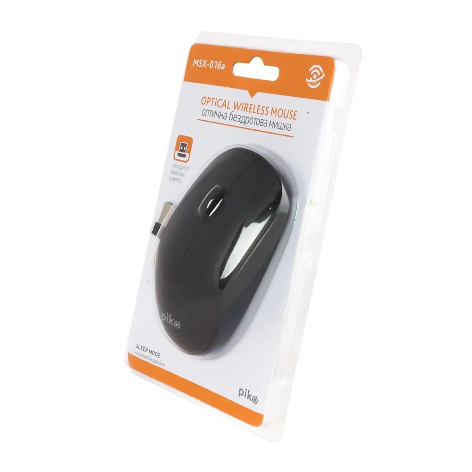 Мышь беспроводная Piko MSX-016a (1283126472480) Black USB UA