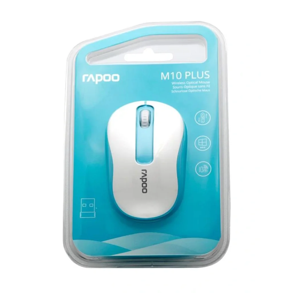 Миша бездротова Rapoo M10 Plus Wireless Blue, M10 Plus Blue UA