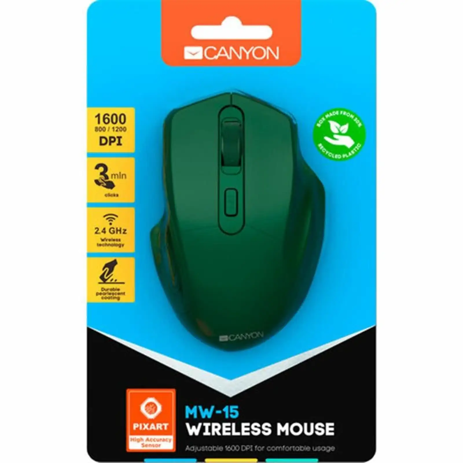 Мышь беспроводная Canyon MW-15 Special Military (CNE-CMSW15SM) USB UA