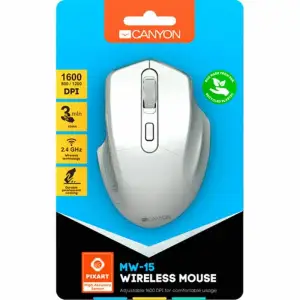 Мышь беспроводная Canyon MW-15 Pearl White (CNE-CMSW15PW) USB UA