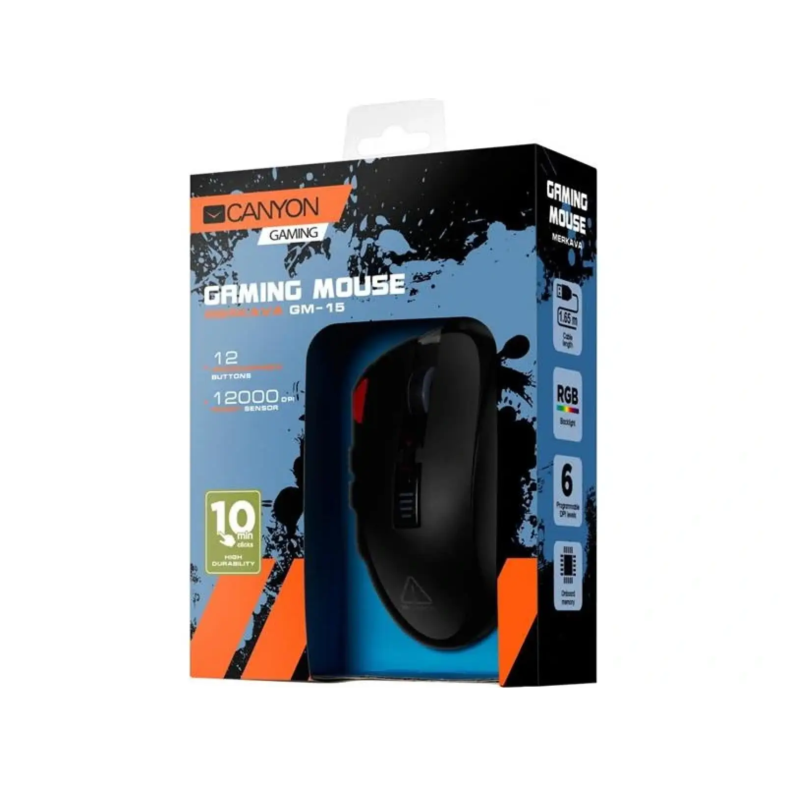 Мышь Canyon Merkava GM-15 USB Corded Black (CND-SGM15) USB UA