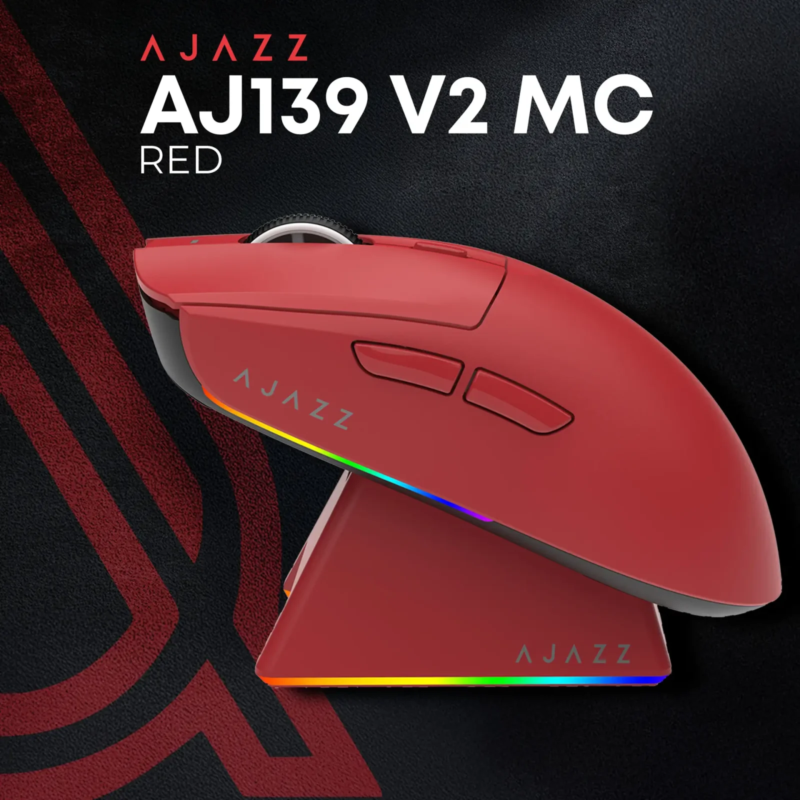 Миша бездротова Ajazz AJ139 V2 MC Red (AJ139-V2-MC-R) UA