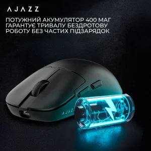 Мышь беспроводная Ajazz AJ159Pro Black (AJ159-PRO-B) UA
