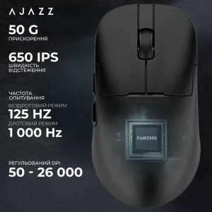 Мышь беспроводная Ajazz AJ159Pro Black (AJ159-PRO-B) UA