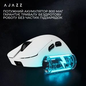 Миша бездротова Ajazz AJ179 V2 Max White (AJ179-V2-MAX-W) UA