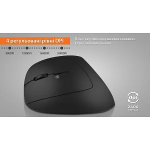 Мышь беспроводная REAL-EL RM-490W Black UA