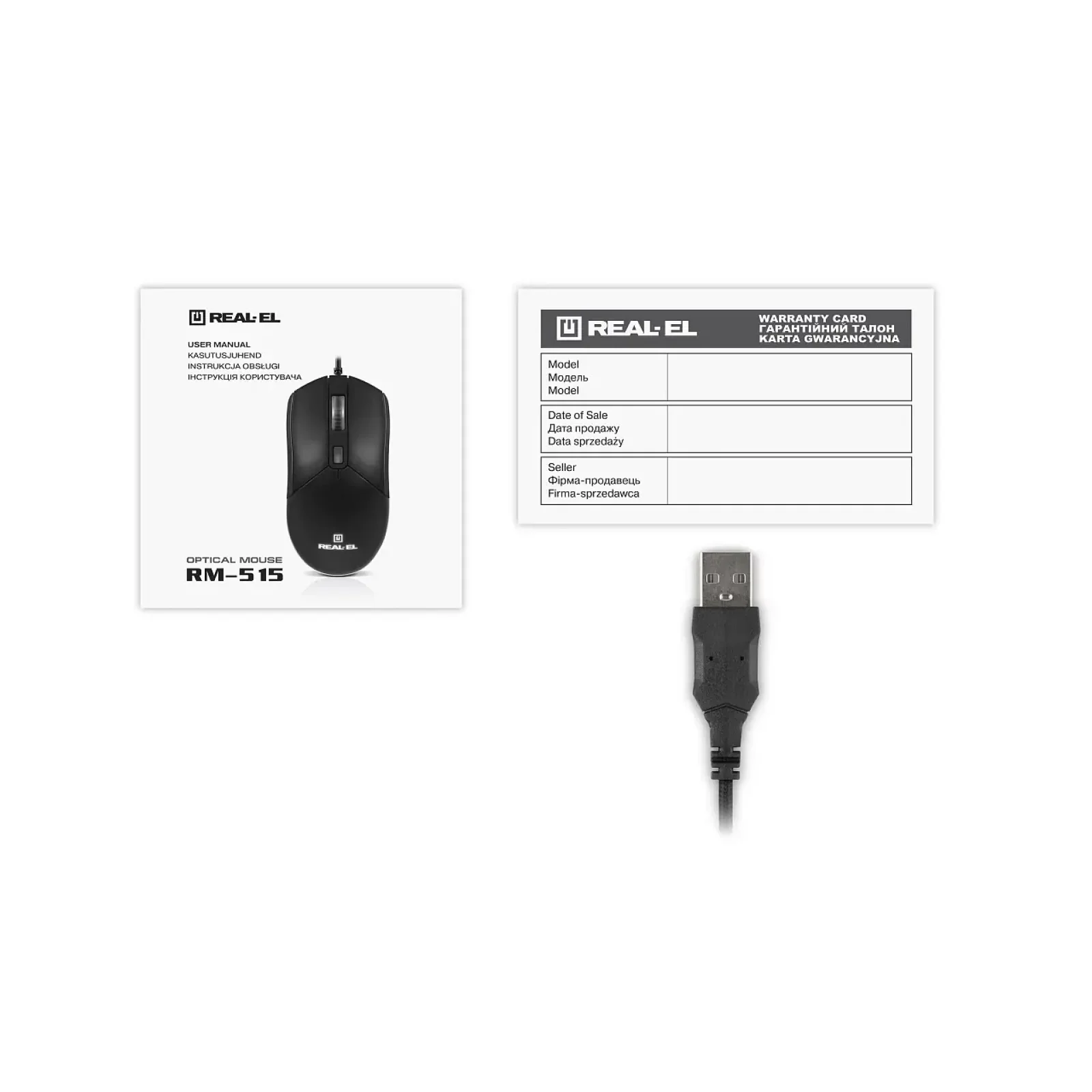 Миша REAL-EL RM-515 Black UA