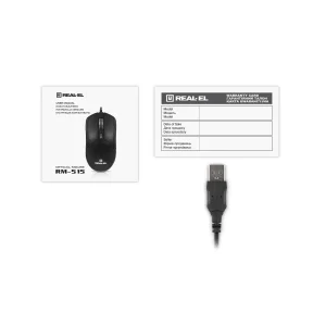 Миша REAL-EL RM-515 Black UA