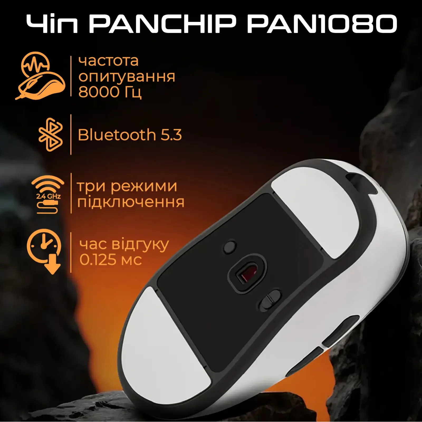 Миша бездротова RAWM ER21 White UA